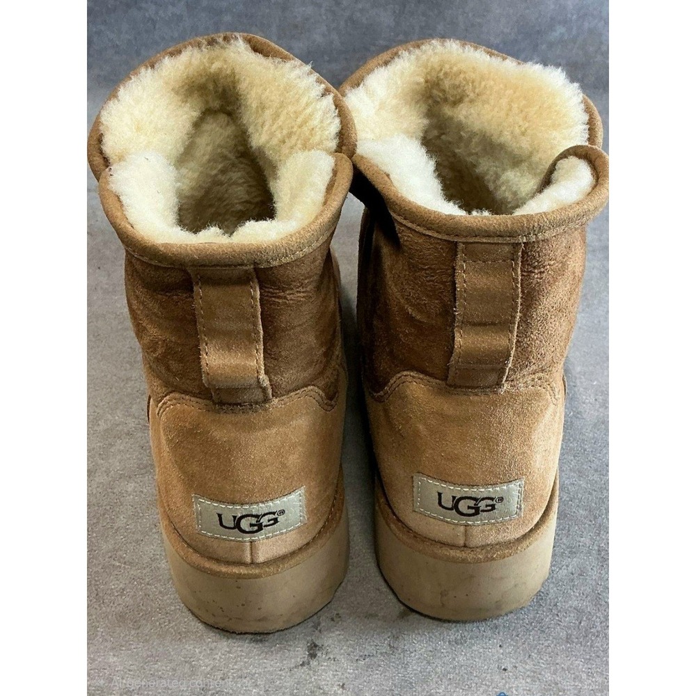 Ugg Kristin Classic Slim Chestnut Suede Wedge Ankle Boots 1012497 8.5 w/ box - Picture 3 of 9